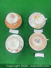 MaxSold Auction: Vintage Bone China Tea Cup & Saucer Sets, Lot of 4 (English Makers) - New Westminster (British Columbia, Canada) SELLER MANAGED Estate Sale Online Auction - Jamieson Court