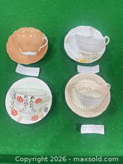 MaxSold Auction: Vintage Bone China Tea Cup & Saucer Sets, Lot of 4 (English Makers) - New Westminster (British Columbia, Canada) SELLER MANAGED Estate Sale Online Auction - Jamieson Court