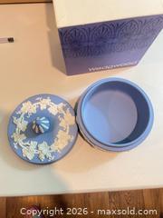 MaxSold Auction: Wedgwood Jasperware Covered Trinket/Jewelry Box, Blue & White - New Westminster (British Columbia, Canada) SELLER MANAGED Estate Sale Online Auction - Jamieson Court