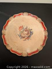 MaxSold Auction: Vintage 1950's Florentine Wooden 15" Plate - Upper Darby Township (Pennsylvania, USA) SELLER MANAGED Estate Sale Online Auction - State Road (CONDO)