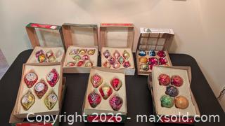 MaxSold Auction: Vintage Glass Christmas Ornament Lot - Upper Darby Township (Pennsylvania, USA) SELLER MANAGED Estate Sale Online Auction - State Road (CONDO)