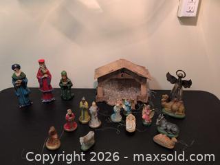 MaxSold Auction: Vintage Woolworth Manger Set, Japan Three Wise Men and Musical Metal Angel - Upper Darby Township (Pennsylvania, USA) SELLER MANAGED Estate Sale Online Auction - State Road (CONDO)