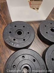 MaxSold Auction: Adjustable Dumbbell/Barbell Set with Storage Bin & Fixed Dumbbells - Toronto (Ontario, Canada) SELLER MANAGED Moving Online Auction - Enfield Avenue