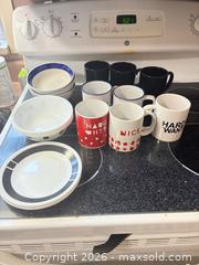 MaxSold Auction: Assorted Ceramic Mugs, Bowls & Plates, 17+ Pieces - Toronto (Ontario, Canada) SELLER MANAGED Moving Online Auction - Enfield Avenue