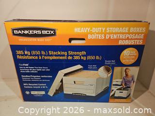 MaxSold Auction: Bankers Box Letter/Legal Storage File Boxes, 8 Pack - Toronto (Ontario, Canada) SELLER MANAGED Moving Online Auction - Enfield Avenue