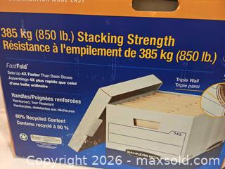 MaxSold Auction: Bankers Box Letter/Legal Storage File Boxes, 8 Pack - Toronto (Ontario, Canada) SELLER MANAGED Moving Online Auction - Enfield Avenue