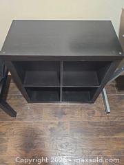 MaxSold Auction: Black 4-Cube Bookshelf / Cube Organizer - Toronto (Ontario, Canada) SELLER MANAGED Moving Online Auction - Enfield Avenue