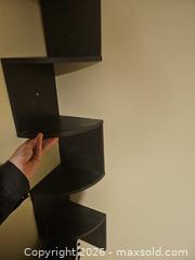 MaxSold Auction: Black 5-Tier Floating Wall Shelf, Engineered Wood - Toronto (Ontario, Canada) SELLER MANAGED Moving Online Auction - Enfield Avenue