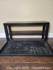 MaxSold Auction: Black Shoe Bench with Shoe Tray - Toronto (Ontario, Canada) SELLER MANAGED Moving Online Auction - Enfield Avenue