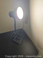 MaxSold Auction: Black/Silver Desk Lamp with Built-In Organizer - Toronto (Ontario, Canada) SELLER MANAGED Moving Online Auction - Enfield Avenue