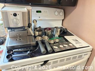MaxSold Auction: Breville ESP8XL Café Roma Espresso Machine, Stainless Steel - Toronto (Ontario, Canada) SELLER MANAGED Moving Online Auction - Enfield Avenue