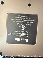 MaxSold Auction: Breville ESP8XL Café Roma Espresso Machine, Stainless Steel - Toronto (Ontario, Canada) SELLER MANAGED Moving Online Auction - Enfield Avenue