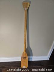 MaxSold Auction: Caviness (Feather Brand) Wooden Canoe Paddle, 4.0 ft, Made in U.S.A. - Toronto (Ontario, Canada) SELLER MANAGED Moving Online Auction - Enfield Avenue