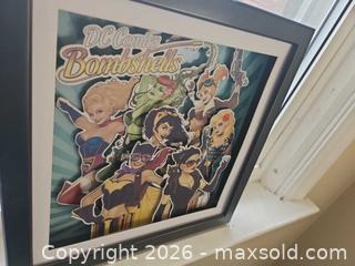 MaxSold Auction: DC Comics Bombshells Framed Wall Art, 13 x 13 in - Toronto (Ontario, Canada) SELLER MANAGED Moving Online Auction - Enfield Avenue