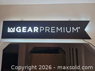 MaxSold Auction: Gear Premium LED Lighted Sign, Black with White Illumination - Toronto (Ontario, Canada) SELLER MANAGED Moving Online Auction - Enfield Avenue