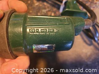MaxSold Auction: Green Outdoor Light Socket Stake, Plug-In, 150W, Set of 2 - Toronto (Ontario, Canada) SELLER MANAGED Moving Online Auction - Enfield Avenue