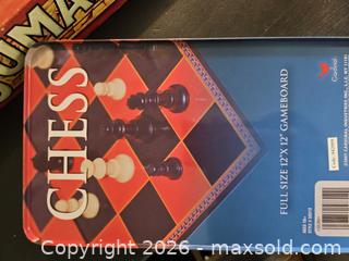 MaxSold Auction: Jumanji and Chess (Tin Full-Size 12" x 12") - Toronto (Ontario, Canada) SELLER MANAGED Moving Online Auction - Enfield Avenue