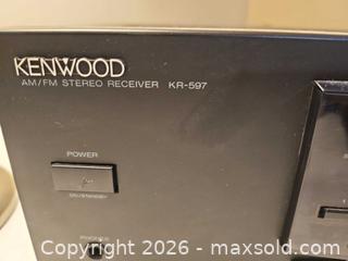 MaxSold Auction: Kenwood KR-597 AM/FM Stereo Receiver, Black - Toronto (Ontario, Canada) SELLER MANAGED Moving Online Auction - Enfield Avenue