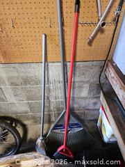 MaxSold Auction: Kobalt Garden Tools Lot - Leaf Rake & Straw Broom - Toronto (Ontario, Canada) SELLER MANAGED Moving Online Auction - Enfield Avenue