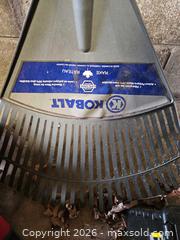 MaxSold Auction: Kobalt Garden Tools Lot - Leaf Rake & Straw Broom - Toronto (Ontario, Canada) SELLER MANAGED Moving Online Auction - Enfield Avenue
