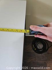 MaxSold Auction: L-shaped Desk with White Laminate Top, 2 Drawers, Metal Frame - Toronto (Ontario, Canada) SELLER MANAGED Moving Online Auction - Enfield Avenue