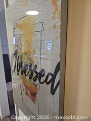 MaxSold Auction: Large Portrait Canvas Wall Art in Silver, Black & Gold - Toronto (Ontario, Canada) SELLER MANAGED Moving Online Auction - Enfield Avenue