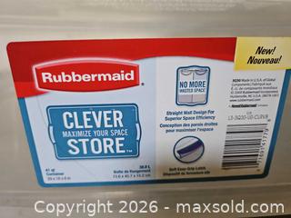 MaxSold Auction: Lot of 4 Clear Plastic Storage Bins (Sterilite & Rubbermaid) - Toronto (Ontario, Canada) SELLER MANAGED Moving Online Auction - Enfield Avenue