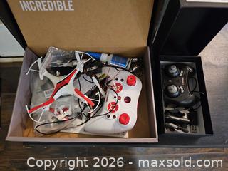 MaxSold Auction: Lot of Multiple Quadcopters / Drones with Controllers - Toronto (Ontario, Canada) SELLER MANAGED Moving Online Auction - Enfield Avenue