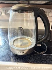 MaxSold Auction: Master Chef Glass Electric Kettle, 1.7 L - Toronto (Ontario, Canada) SELLER MANAGED Moving Online Auction - Enfield Avenue