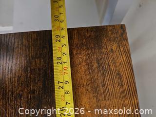 MaxSold Auction: Metal Frame Shoe Rack with Veneered Wood Top, 3 Shelves - Toronto (Ontario, Canada) SELLER MANAGED Moving Online Auction - Enfield Avenue