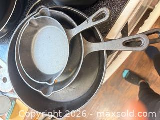 MaxSold Auction: Mixed Cookware Set with Cast Iron, Nonstick & Glass Lids - Toronto (Ontario, Canada) SELLER MANAGED Moving Online Auction - Enfield Avenue