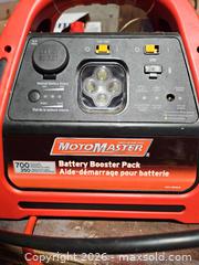 MaxSold Auction: MotoMaster 700 Peak Amp 12V Battery Booster / Jump Starter - Toronto (Ontario, Canada) SELLER MANAGED Moving Online Auction - Enfield Avenue