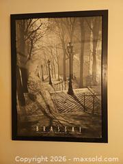 MaxSold Auction: Pair of Black & White Framed Paris Street Photographic Prints - Toronto (Ontario, Canada) SELLER MANAGED Moving Online Auction - Enfield Avenue