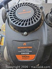 MaxSold Auction: Remington RM02SB 140cc Push Lawn Mower - Toronto (Ontario, Canada) SELLER MANAGED Moving Online Auction - Enfield Avenue