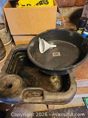 MaxSold Auction: Scepter Large Black Plastic Oil Drain Pan - Toronto (Ontario, Canada) SELLER MANAGED Moving Online Auction - Enfield Avenue