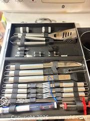 MaxSold Auction: SENDAIST Stainless Steel BBQ Grill Tool Set with Aluminum Case - Toronto (Ontario, Canada) SELLER MANAGED Moving Online Auction - Enfield Avenue