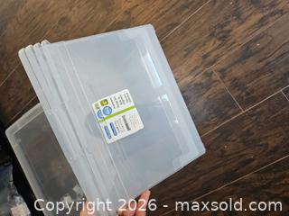 MaxSold Auction: Set of 3 Translucent Plastic Stackable Storage Boxes, Medium - Toronto (Ontario, Canada) SELLER MANAGED Moving Online Auction - Enfield Avenue