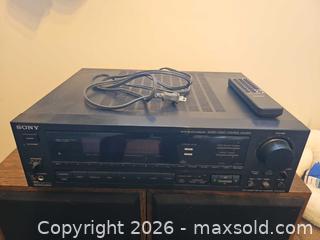 MaxSold Auction: Sony STR-AV770X / STR-AV770 AV Receiver, Black - Toronto (Ontario, Canada) SELLER MANAGED Moving Online Auction - Enfield Avenue