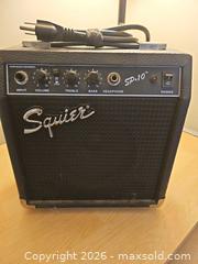 MaxSold Auction: Squier SP-10 Practice Guitar / Bass Amplifier 22W Black - Toronto (Ontario, Canada) SELLER MANAGED Moving Online Auction - Enfield Avenue