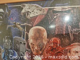 MaxSold Auction: Star Wars Framed Jigsaw Puzzle, Light Wood Frame - Toronto (Ontario, Canada) SELLER MANAGED Moving Online Auction - Enfield Avenue