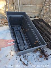 MaxSold Auction: TeraPlast Anthracite Rectangular Self-Watering Window Box, 78 cm - Toronto (Ontario, Canada) SELLER MANAGED Moving Online Auction - Enfield Avenue