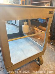 MaxSold Auction: Uline Gray Plastic Two-Tier Utility/Service Cart with Handle - Toronto (Ontario, Canada) SELLER MANAGED Moving Online Auction - Enfield Avenue