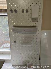 MaxSold Auction: Umbra White Pegboard Panel & Dry-Erase Wall Organizer Set - Toronto (Ontario, Canada) SELLER MANAGED Moving Online Auction - Enfield Avenue