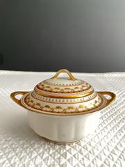 MaxSold Auction: Limoges Hand-Painted Covered Sugar Bowl - White & Gold - Phoenixville (Pennsylvania, USA) SELLER MANAGED Estate Sale Online Auction - Vanderslice Street