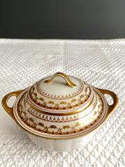 MaxSold Auction: Limoges Hand-Painted Covered Sugar Bowl - White & Gold - Phoenixville (Pennsylvania, USA) SELLER MANAGED Estate Sale Online Auction - Vanderslice Street
