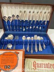 MaxSold Auction: Silver Plate Flatware 62 pieces - Phoenixville (Pennsylvania, USA) SELLER MANAGED Estate Sale Online Auction - Vanderslice Street