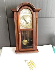 MaxSold Auction: Waltham Tempus Fugit Wall Pendulum Clock, Weight-Driven - Phoenixville (Pennsylvania, USA) SELLER MANAGED Estate Sale Online Auction - Vanderslice Street