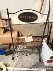 MaxSold Auction: Assorted Garden Items: Welcome Sign, Wagon, Tools, Shelving B - Ottawa (Ontario, Canada) PARTNER MANAGED Downsizing Online Auction - Topley Crescent