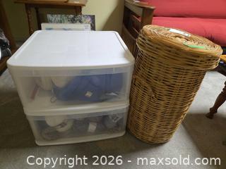MaxSold Auction: Assorted Yarn Skeins, Partial Projects and Storage Baskets B - Ottawa (Ontario, Canada) PARTNER MANAGED Downsizing Online Auction - Topley Crescent