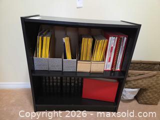 MaxSold Auction: Bookcase / Bookshelf with 2 Shelves and Included Books & Magazines B - Ottawa (Ontario, Canada) PARTNER MANAGED Downsizing Online Auction - Topley Crescent